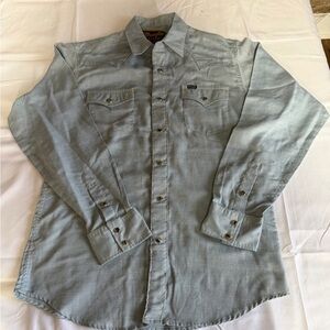 Wrangler retro snap up shirt men’s size M